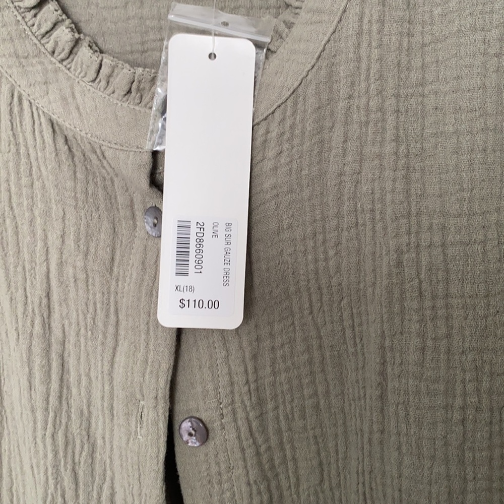 NWT Soft Surroundings Big Sur Gauze Dress Size XL - Picture 9 of 12